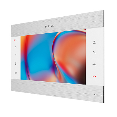 картинка Slinex SL-10MHD цвет серебро + белый. 10" Домофон с программной детекцией движения и функцией памяти от компании Intant